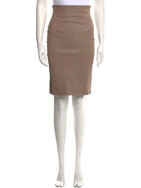 ThePerfext  Leather Knee-Length Skirt
